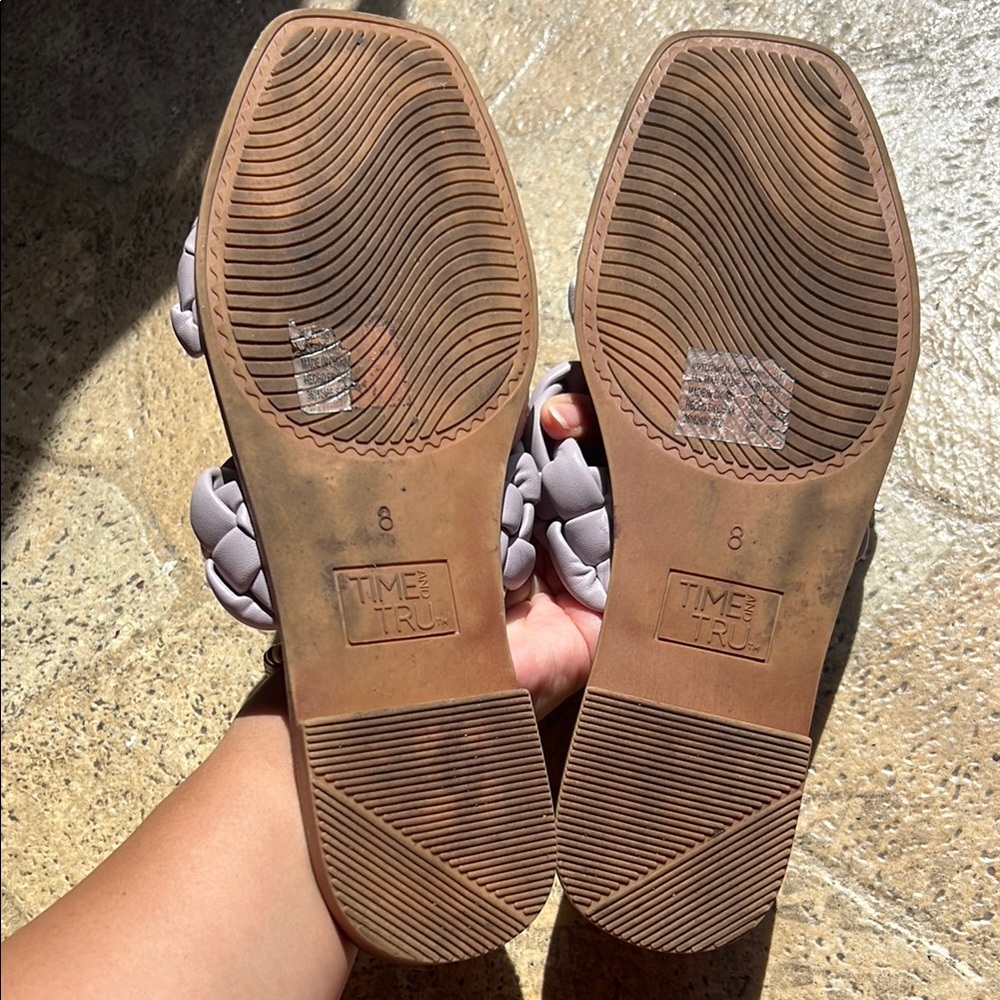 Time and Tru Purple Braided Sandals - Picture 4 of 4